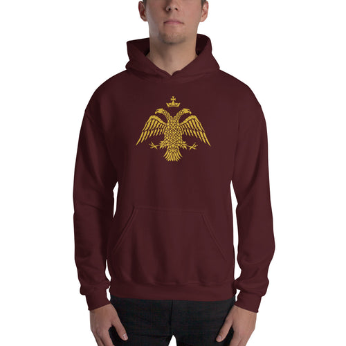 Gold Byzantine Eagle Unisex Hoodie