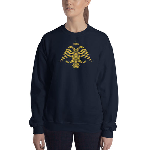 Gold Byzantine Eagle Unisex Sweatshirt 