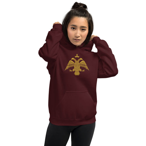 Gold Byzantine Eagle Unisex Hoodie