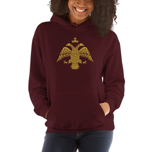 Gold Byzantine Eagle Unisex Hoodie