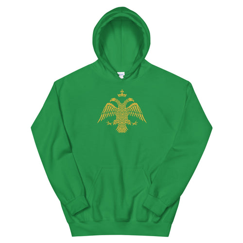 Gold Byzantine Eagle Unisex Hoodie