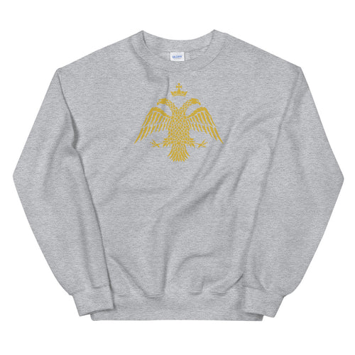 Gold Byzantine Eagle Unisex Sweatshirt