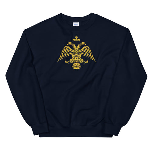 Gold Byzantine Eagle Unisex Sweatshirt