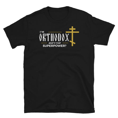 black orthodox t shirt