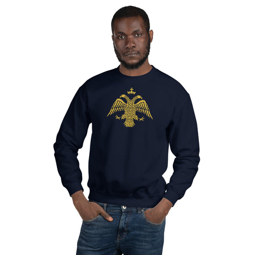 Gold Byzantine Eagle Unisex Sweatshirt 