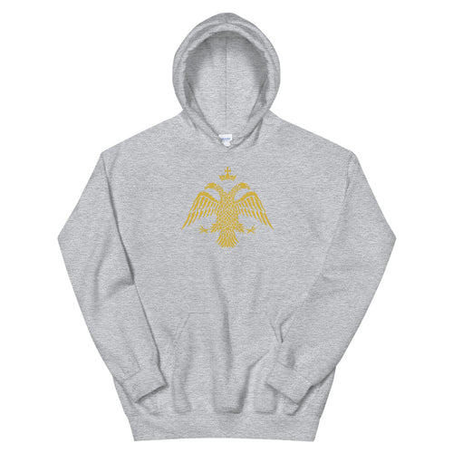 Gold Byzantine Eagle Unisex Hoodie