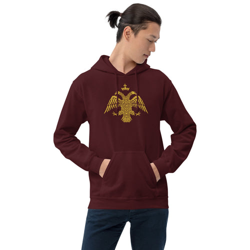 Gold Byzantine Eagle Unisex Hoodie