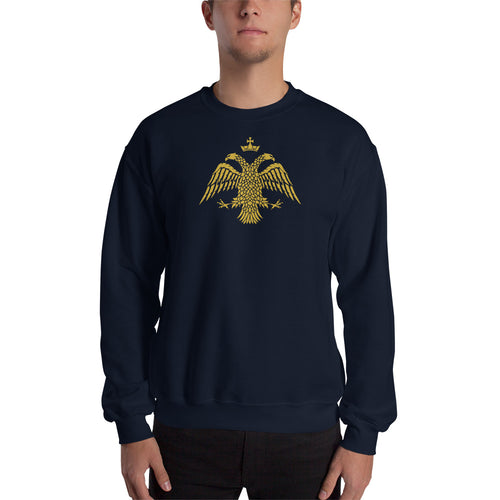 Gold Byzantine Eagle Unisex Sweatshirt 