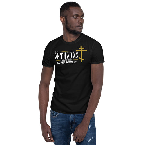 black orthodox t shirt