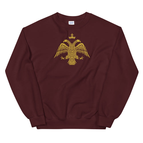 Gold Byzantine Eagle Unisex Sweatshirt 