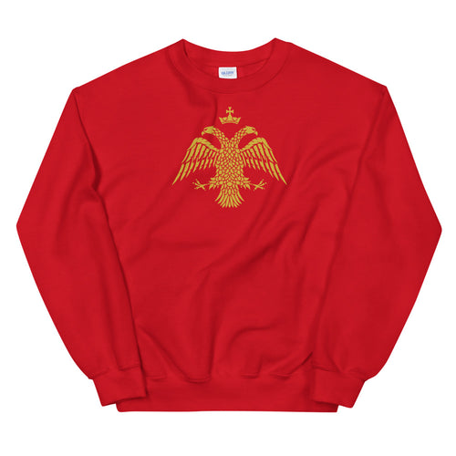 Gold Byzantine Eagle Unisex Sweatshirt