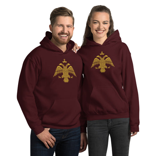 Gold Byzantine Eagle Unisex Hoodie