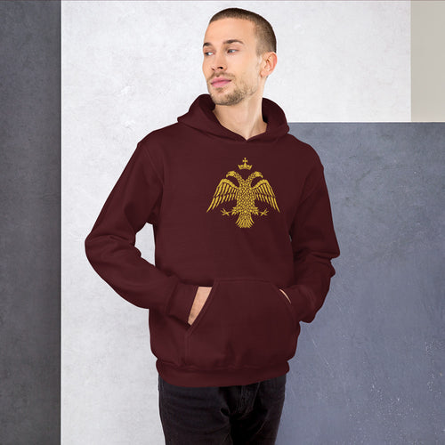 Gold Byzantine Eagle Unisex Hoodie