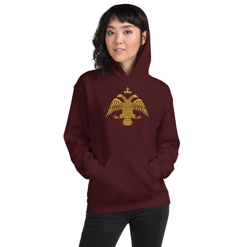 Gold Byzantine Eagle Unisex Hoodie