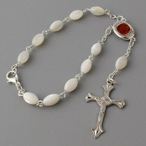 Car Rearview Mirror Rosary Pearl Beads