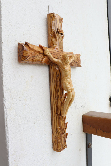 Olive Wood Crucifix Cross