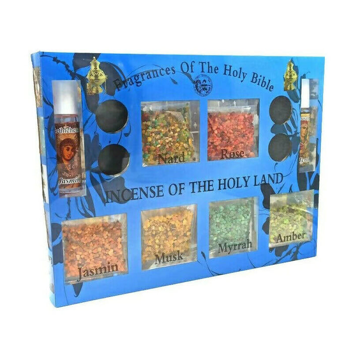 Incense Resin Mix of Holy Land Jerusalem Fragrances Bible Gift Set ANOINTING OIL