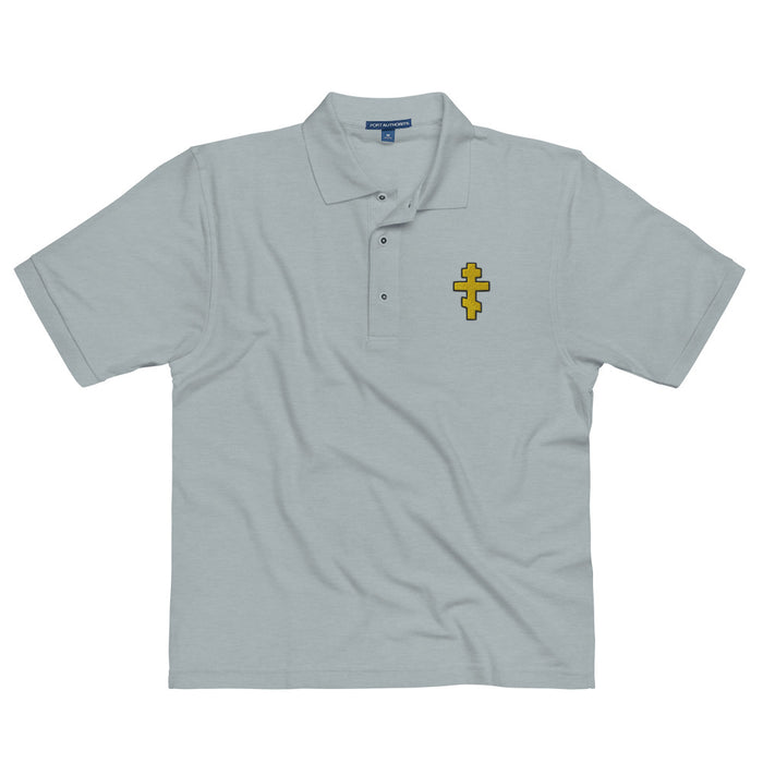 Embroidered Orthodox Cross Premium Polo