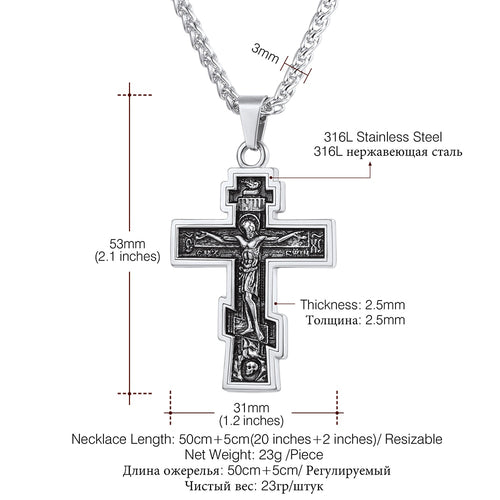 stainless steel cross, cross necklace stainless steel, stainless steel cross pendant, steel cross