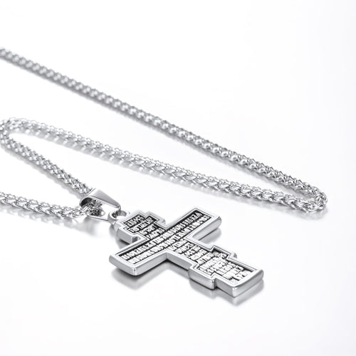 stainless steel cross, cross necklace stainless steel, stainless steel cross pendant, steel cross