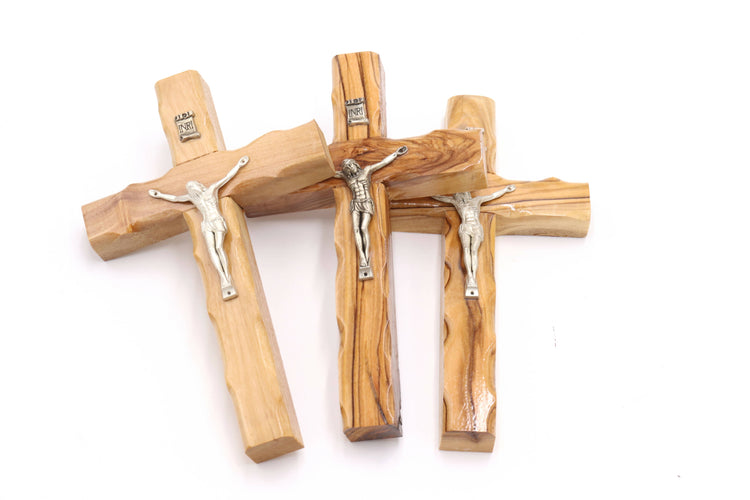 3 PCS Cross Crucifix † Wall Olive Wood 6.1 inch Hand Made Christian