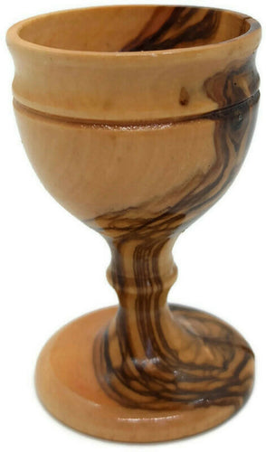 3PCS Authentic Communion Cup Wine Hand Made olive wood Jerusalem Church Bethlehem