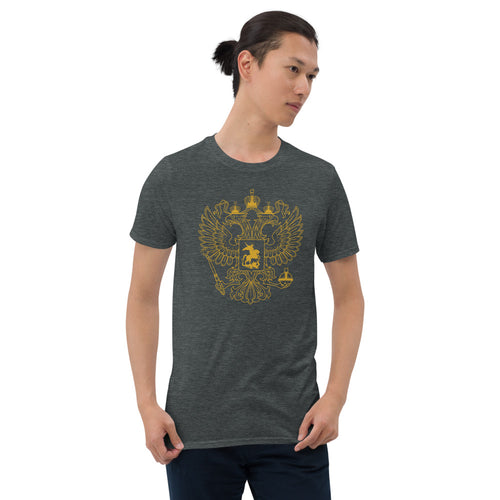 Gold Russian Eagle Unisex T-Shirt