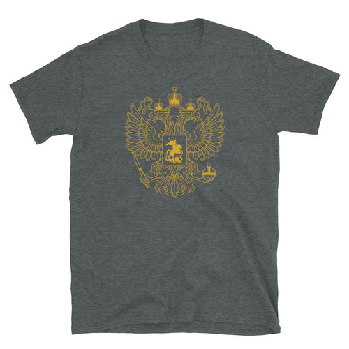 Gold Russian Eagle Unisex T-Shirt