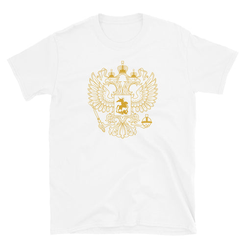 Gold Russian Eagle Unisex T-Shirt