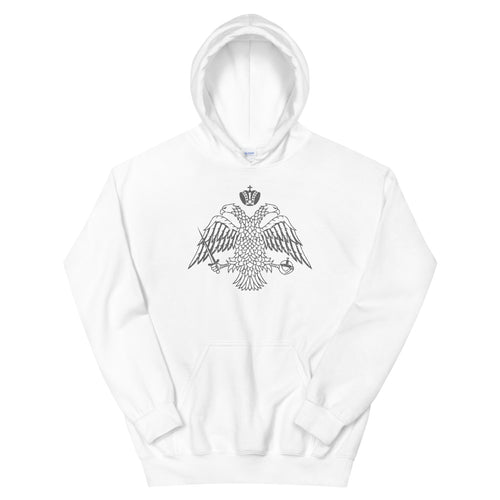 Vintage Gray Byzantine Eagle Unisex Hoodie