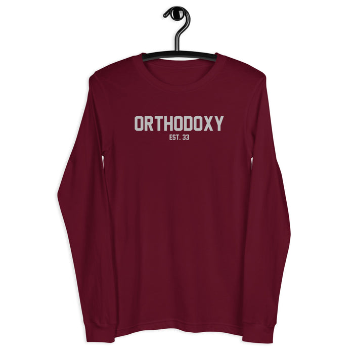 Orthodoxy Est. 33 Unisex Long Sleeve Tee — Orthodox Depot