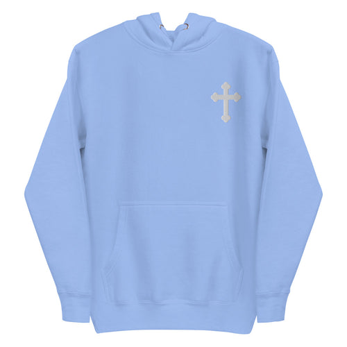 Premium Embroidered Cross Unisex Hoodie 