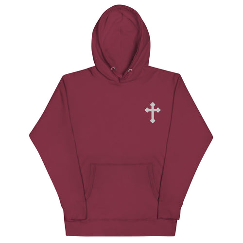 Premium Embroidered Cross Unisex Hoodie 