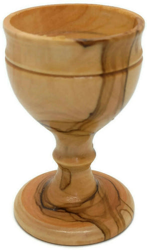 3PCS Authentic Communion Cup Wine Hand Made olive wood Jerusalem Church Bethlehem