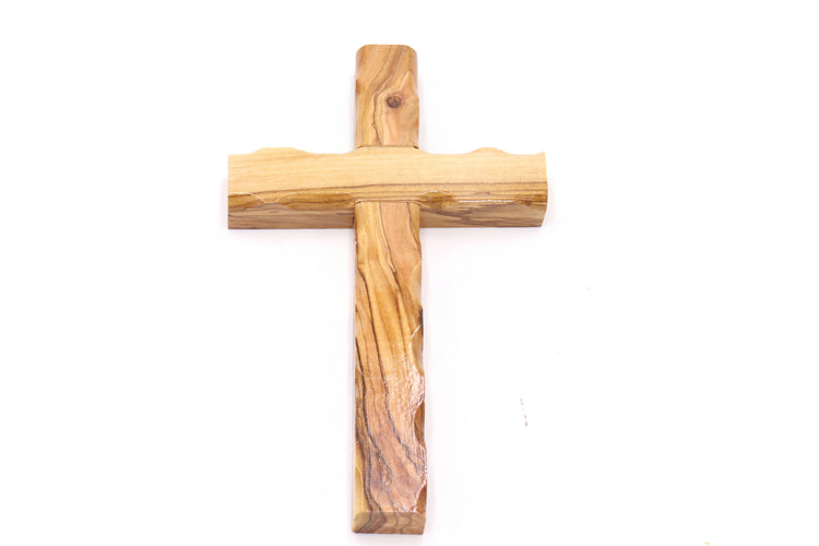 Olive Wood Wall Cross Hand Made 6.1 inch Jerusalem Blessed Home Holy Land Hanging