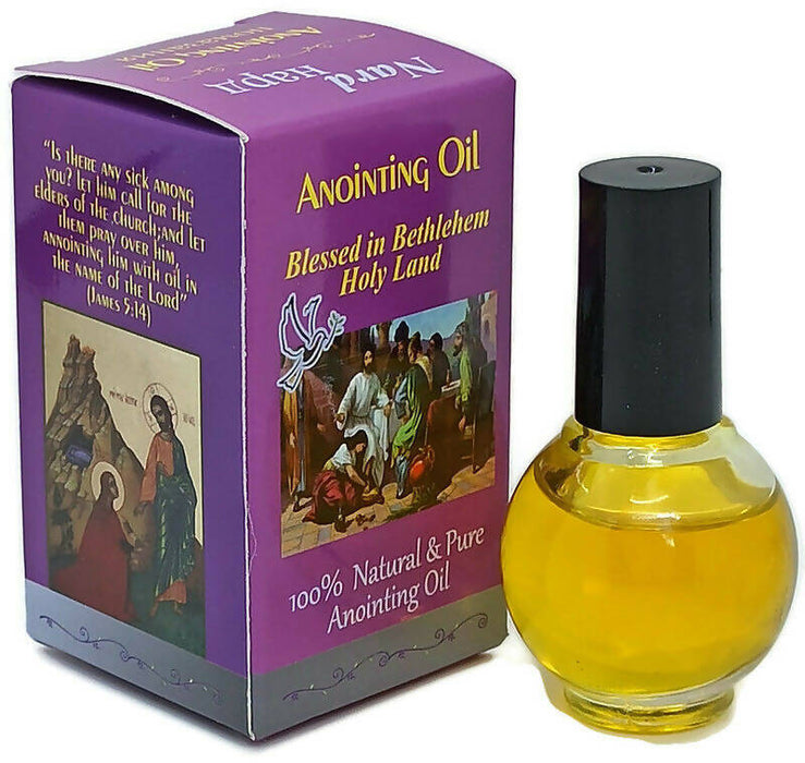 4 PCS Pure Anointing Oil Blessed Bethlehem Holy Land 100% Natural Sweet Nard