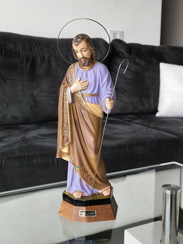 Saint Joseph 13.38" Religious Statue Figurine Made in Fatima Portugal hand decorated Statuary