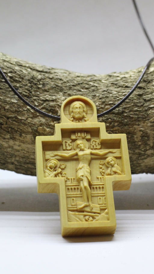 Crucifix cross with Acheiropoieta
